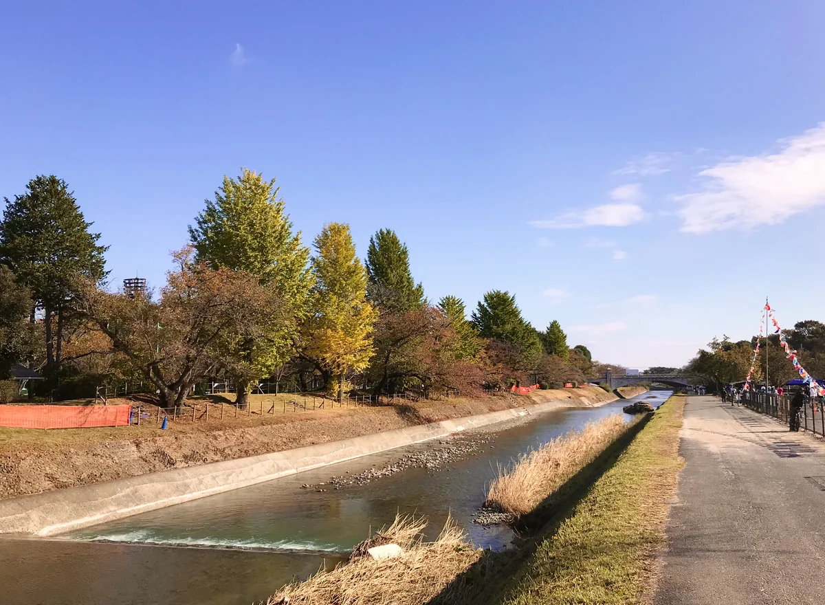 投稿写真：多摩御陵近くの浅川風景