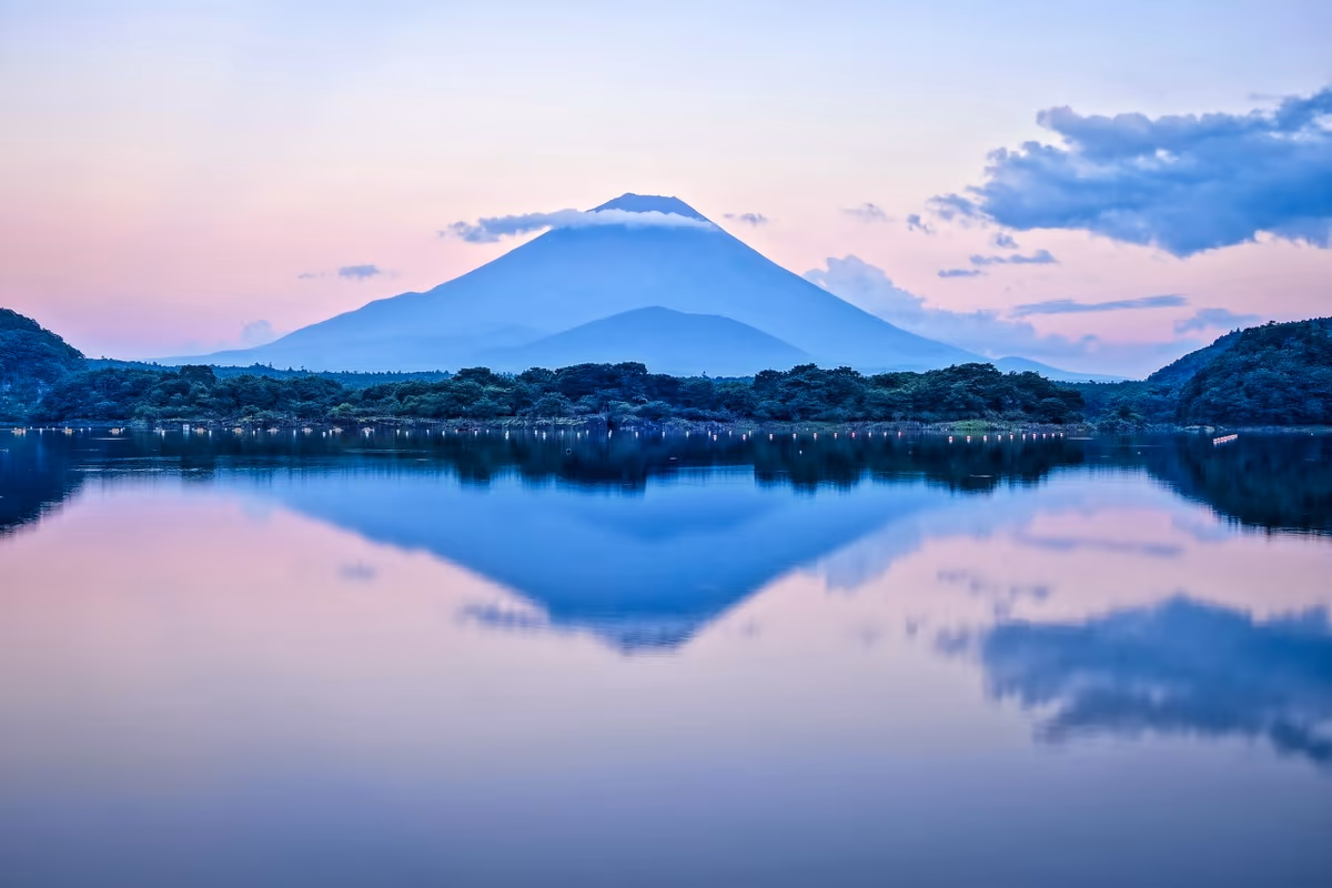 投稿写真：逆さ夕富士